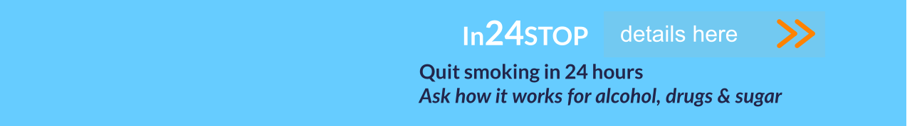 Quit smoking in 24 hours  Ask how it works for alcohol, drugs & sugar In24STOP     details here